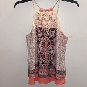 Maurices Lace and Floral Tank Top